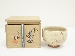 嵯峨野大覚寺窯　和泉良法造　粉引茶碗（共箱）